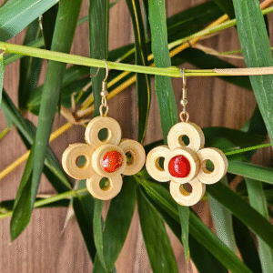 Blossom Aura Bamboo Earrings