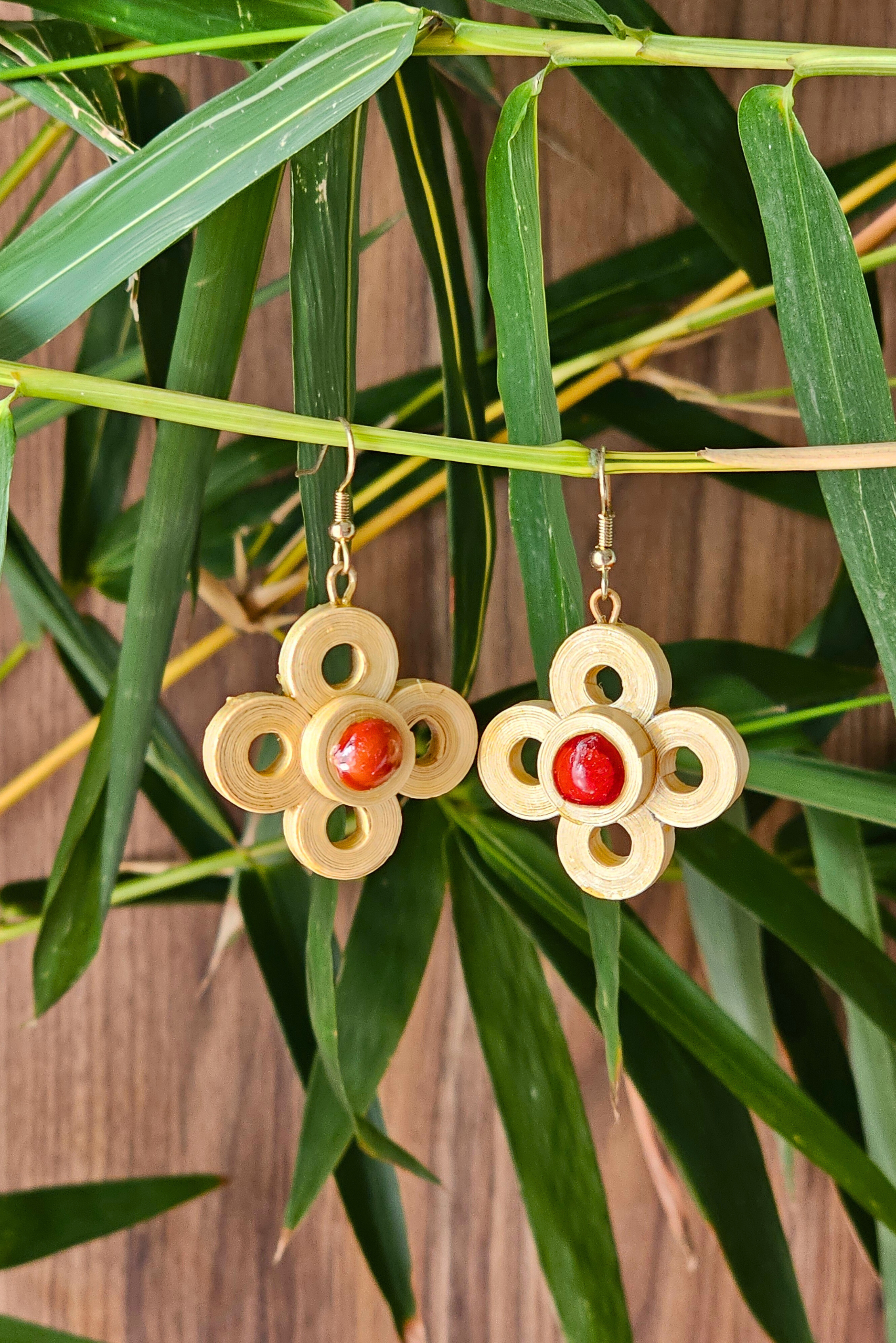 Blossom Aura Bamboo Earrings