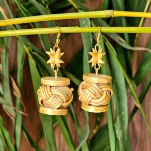 KnotBloom Bamboo Earrings