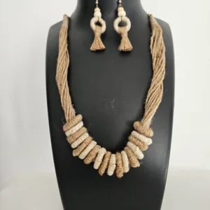 Earth Harmony Jute Necklace Set