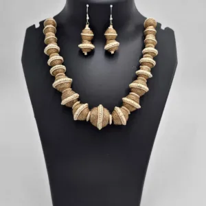 Earth Essence – Handwoven Jute Necklace Set