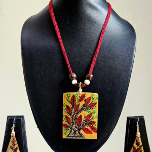 Vanya Kalā: Handcrafted Gond Art Bamboo Jewelry Set